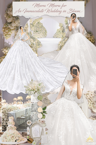 áo cưới công chúa voan tùng xoè lộng lẫy