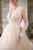champagne royal wedding dress