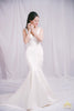 minimalist mermaid wedding dress
