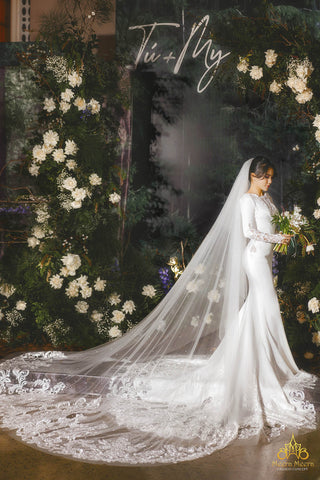 áo cưới đuôi cá Couture thiết kế riêng