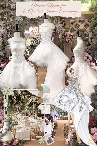 váy cưới xếp bèo tầng độc bản