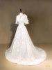 thiết kế váy cưới capelet tùng chuông ren hoa 3D