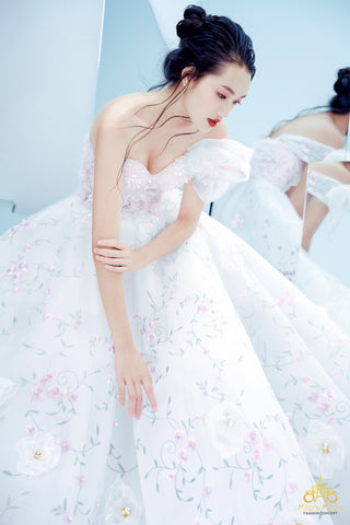 váy cưới công chúa đẹp như cổ tích