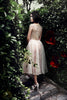 ao cuoi ngan/ short wedding dress MM4225A back