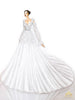 sketch for bishop sleeves wedding dress