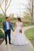 custom pink wedding dress for romantic bride