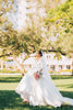 Meera Meera real bride in minimalist wedding dress