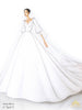 wedding dress sketch for minimalist bride