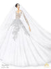 wedding dress sketch by Meera Meera