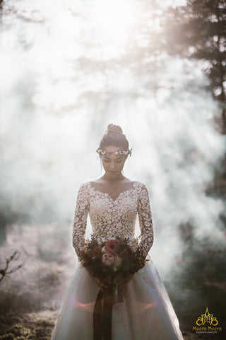 the most beautiful rustic bride