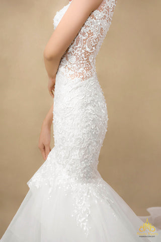 thiết kế áo cưới đuôi cá dạ hội