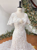 the best lace capelet wedding dress