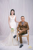 elegant pearl wedding dress design