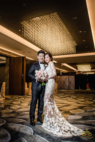 luxury Vietnamese wedding dress