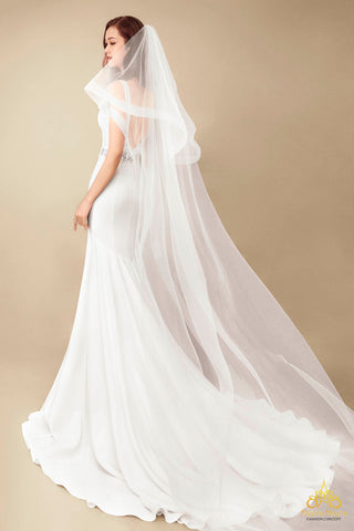 best minimalist mermaid wedding dress